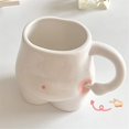 thumbnail image 6 of Clearance Glass&Bottle under $20 Hand Crafted Ceramic Fat Belly Mug Coffee Mug With Arm Handle Novelty Coffee Cup High Value Mugs Milk Cup Cute Cartoon Ceramic Water Cups Creative Tea Mug Gift H, 6 of 8