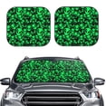 thumbnail image 2 of Gukieu Green Monster Print Car Windshield Sun Visor, Foldable Anti-UV Car Sun Visor Suitable for Vans, Trucks Car Accessories-Medium, 2 of 6