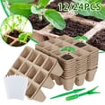 thumbnail image 1 of Muyoka Austok Peat Pots Bandeja de inicio de semillas, kit de inicio de semillas, kit de bandejas de plántulas de germinación orgánica y biodegradable premium para plantas de interior y exterior, con Muyoka Hogar, 1 of 2
