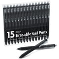 thumbnail image 1 of HZXC-Erasable Gel Pens, 15 Pack Black Retractable Erasable Pens Clicker, Fine Point, Make Mistakes Disappear, Black Inks for Writing Planner and Crossword Puzzles, 1 of 4