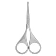thumbnail image 1 of Nose Hair Scissors Stainless Steel Rounded Tip Scissors for Eyebrows Nose Moustache Beard(MJ-WB010 ), 1 of 5