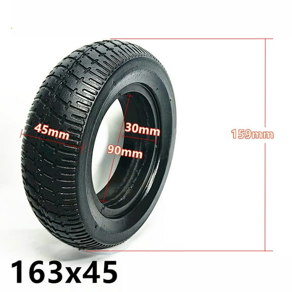 CENL 6 Inch 165x45 Solid Tire for Trolley Hoverboard Self Balancing Electric Scooter