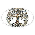 thumbnail image 1 of CafePress - Brown_Tree_Of_Life Sticker - Sticker (Oval), 1 of 1