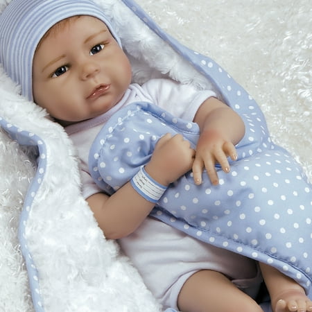 Paradise Galleries Silicone Vinyl Reborn Baby Boy, 20 inch Newborn Baby Bundles: All The Ladies Love Me, 7-Piece Ensemble