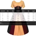 thumbnail image 3 of Renaissance Costume Women, Medieval Dress, Medieval Costume Women, Women's Medieval Renaissance Costume Cosplay Over Dress Halloween Vampire Bride Costumes Dress for Women, Brown L, 3 of 7