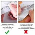 thumbnail image 3 of Mini Handheld Heat Vacuum Sealer 2 In 1 Resealer And Cutter Portable Machine For Bags Food Storage Snacks Freshness Preservation Device With Lanyard, 3 of 3