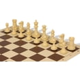 thumbnail image 3 of Conqueror Easy-Carry Plastic Chess Set Black & Camel Pieces with Vinyl Rollup Board - Brown, 3 of 8