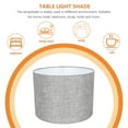 thumbnail image 2 of HEALEEP Small Lamp Shade Grey Fabric Round Shade For Office Use 1Pack, 2 of 8