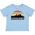 thumbnail image 3 of Inktastic Minneapolis Minnesota Skyline Retro Sunset Boys or Girls Baby T-Shirt, 3 of 5