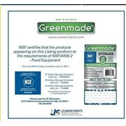 صندوق تخزين Greenmade Pro Plastic 27 Gal، أسود