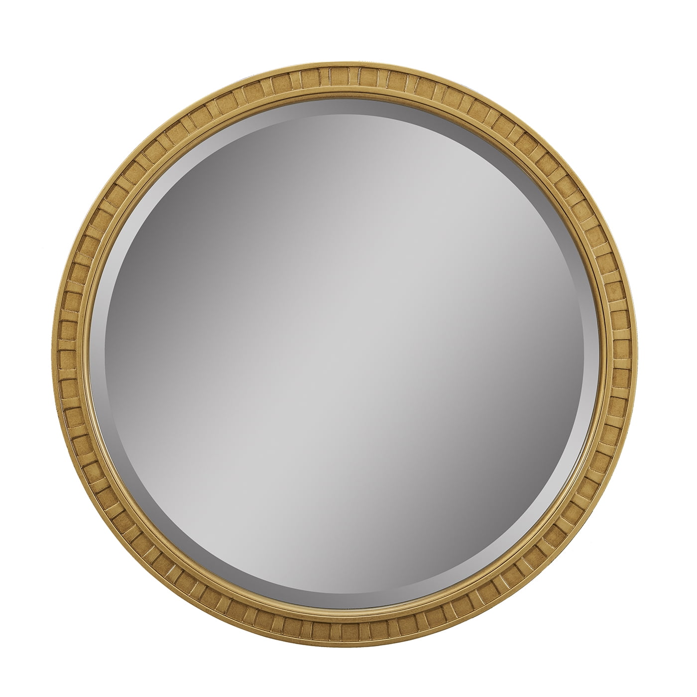 Jennifer Taylor Home Dauphin Fluted Oval Vanity Wall MIrror Grey