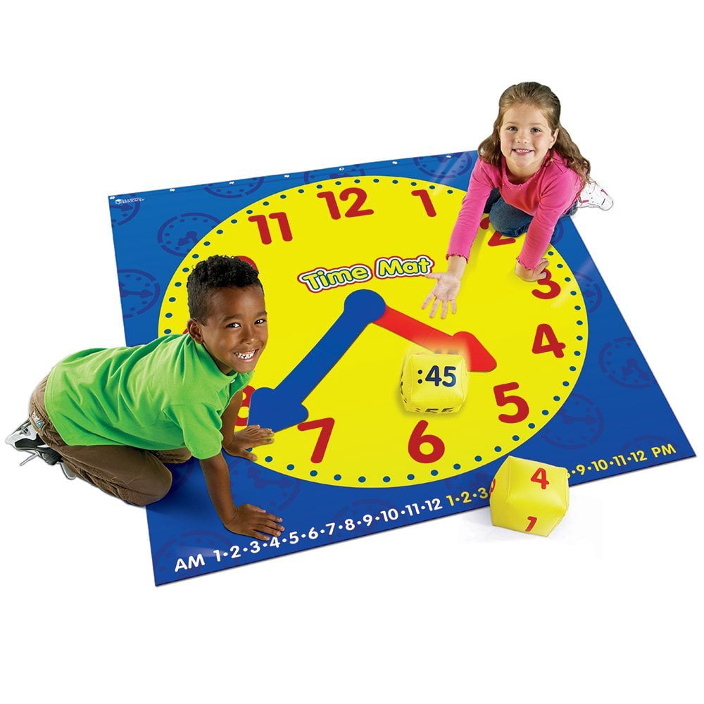 Learning Resources Time Activity Mat, Time Telling Toys for Kids, Ages 5+, LER2981