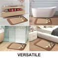 thumbnail image 6 of 1pc Floral Frame Absorbent Non-Slip Bathroom Thickened Flannel Rug Decor,Soft,Quick Drying,Suitable For Indoor/outdoor Use,Bathrooms,Bedrooms,Kitchens,Terrace,Laundry Rooms,16"x24", 6 of 9