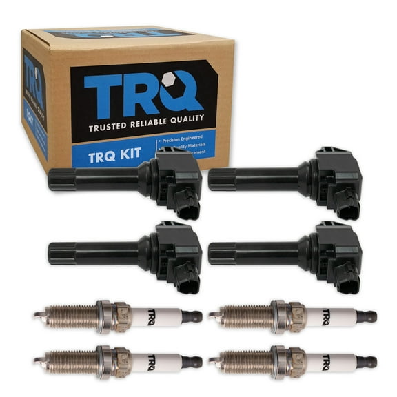 TRQ Ignition Coil & Iridium Spark Plug Kit Set for Subaru Legacy Outback 2.5L H4 TKA01375
