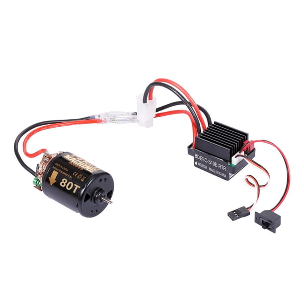 Motor de oruga cepillado 540 de alta torsión universal para coche modelo RC (80T)