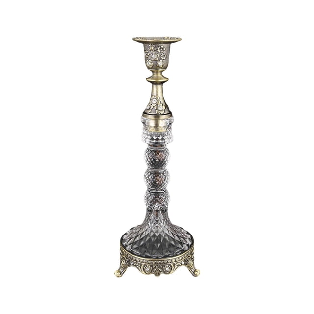 Candle Holders for Candlesticks European Style Metal Candle Holders Candle Light Dinner Prop Romantic Wedding Vintage Table Decoration Display Piece Candle Holders for Table