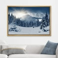 thumbnail image 2 of wall26 Canvas Print Wall Art Sunlight Over Winter Mountain Forest Landscape Nature Wilderness Photography Modern Art Rustic Scenic Colorful for Living Room, Bedroom, Office - 24"x36" Natura, 2 of 5