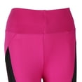 thumbnail image 4 of s mujeres estiran paneles de mal fco pantalones deportivos rosa S SM SunniMix entrenamiento de las polainas de las mujeres, 4 of 8