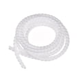 thumbnail image 1 of Tubo Envolvente Espiral Flexible Uxcell 8mmx12mm Cable Manejo Cordón 3 Metros Longitud Blanco, 1 of 5