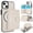 White, variant on Decase for iPhone 11 Flip PU Leather Back Cover with 2-in-1 Detachable Magnetic Wallet with 5 Card Slots Compatible Mag-Safe and RFlD Blocking Kickstand and Wireless Charging,Black