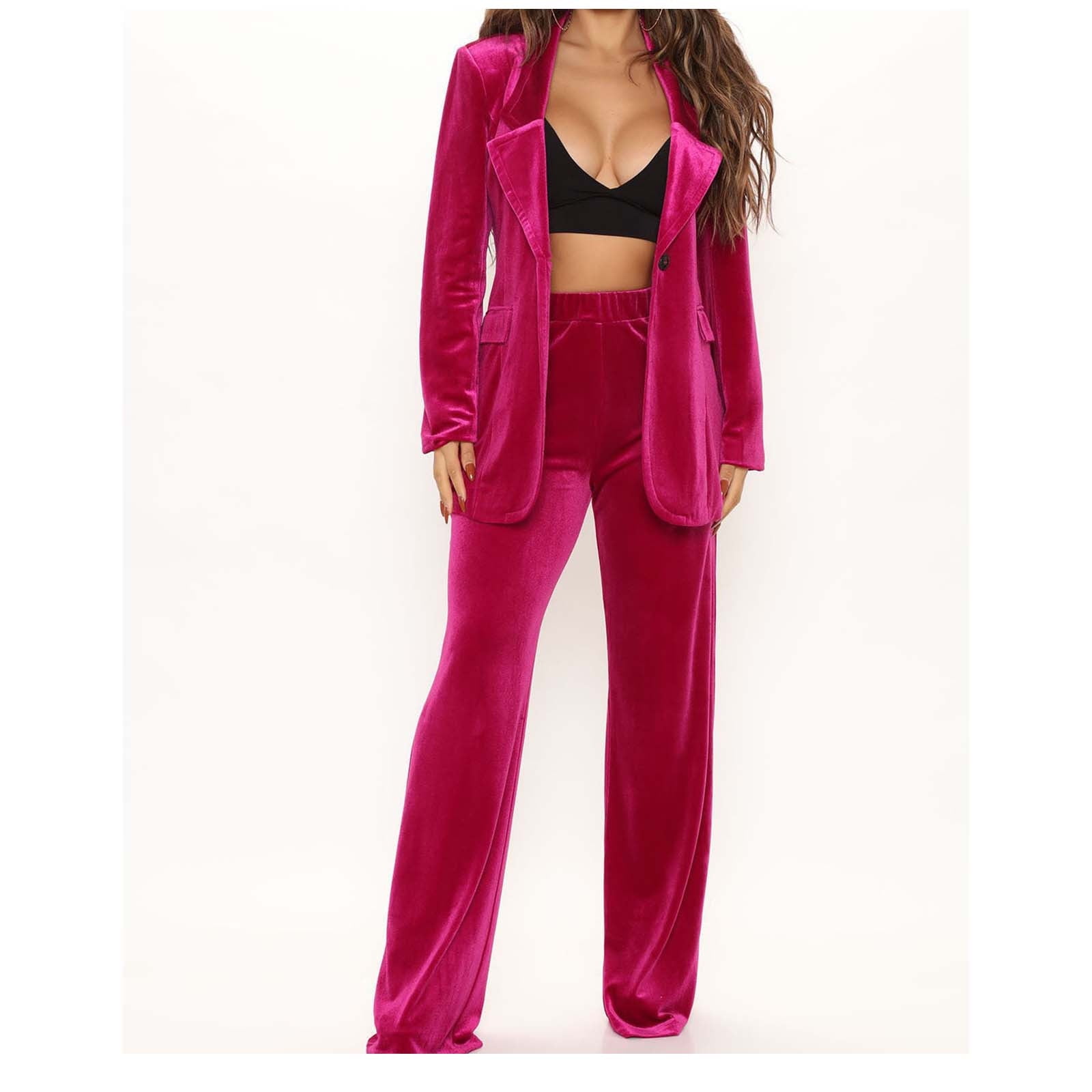 Women's Solid Color Long Sleeve Collar Single-breasted Suits main image 0