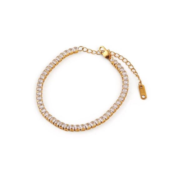 Zircon Tennis 18K Gold Plated Bracelet
