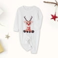 thumbnail image 1 of Disfraz Premium Conjunto navideño para padres e hijos Conjunto de ropa de dormir a cuadros con estampado de ciervos (Bebé blanco-9-12M) Kuymtek Blanco T 9/12 M Única para Unisex, 1 of 9