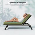 thumbnail image 6 of Snubbull 4 Pack Outdoor Chaise Lounge Cushions with High-Density Foam Ties Waterproof & Fade Resistant for Lawn and Pool Lounge Chairs, 80x26x4 inch, Light Green, 6 of 7