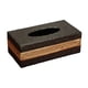 thumbnail image 1 of Porta pañuelos de piel sintética con base magnética para hotel y restaurante. negro grande, 1 of 7