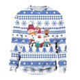 thumbnail image 4 of toraway Chandails en Molleton pour Hommes Automne et Hiver Tendance Décontractée Chandail Imprimé de Noël Col Rond Chandail à Capuchon S, 4 of 4