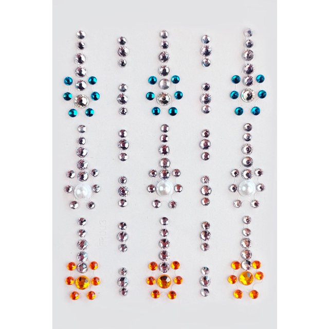 Fiudx Ofertas Y Liquidación Color Diamante Cara Diamante Pegatina Cristal Diamante Pegatina Cuerpo Arte Mascarada Niños Fiesta Ojo Diamantes