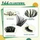 thumbnail image 3 of Kit de extensión de pestañas DIY KEYYOU, 144 piezas, Lash Clusters Y24 KIT, 3 of 8