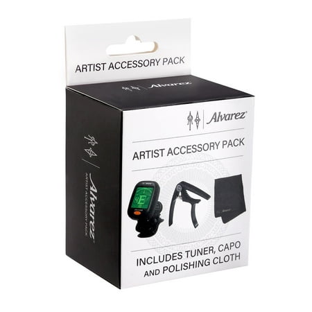 Alvarez Artist Guitar Accessory Pack - Includes Capo, Polish Cloth, and Tuner
