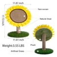 thumbnail image 2 of PUMYPOREITY Cat Scratching Post with Sisal Covered, Cat Claw Scratcher Pole for Kittens Cats, Sunflower Shape Cat Tree Furniture Scratch Post, Cute Cat Scratch Toy, 2 of 7