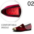 thumbnail image 3 of JITAI Mens Dress Tuxedo Shoes for Men Slip-on Loafers Red Size 13, 3 of 6