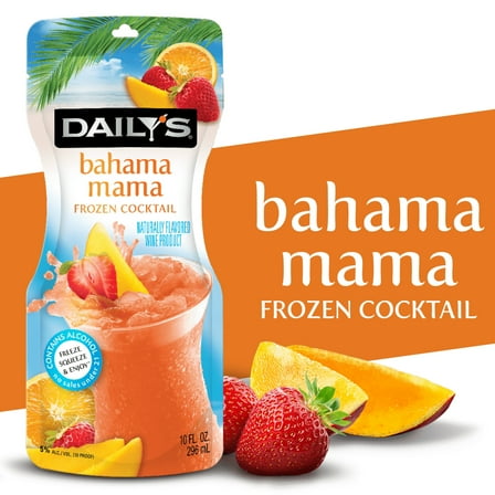 Daily’s Bahama Mama Ready to Drink Frozen Cocktail, 10 FL OZ Pouch