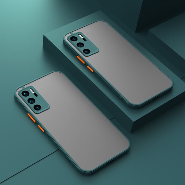 Estuche mate de armadura a prueba de golpes para Huawei P50 P40 P30 Pro Mate 40 30 20 Pro para Huawei Nova 7 6 8SE Pro Clear Hard PC Cover Tan Jianjun unisex