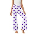 thumbnail image 6 of BFHHYA Girls' Polka-Dot Fleece-Lined Flared Pants High-Waisted Slim Fit Bell Bottom Pants Casual Yoga Leggings for Casual Outings (5-16Y), 6 of 6