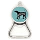thumbnail image 1 of Negro animal perro silueta natural Acero inoxidable Metal cerveza tapa sacacorchos, 1 of 3