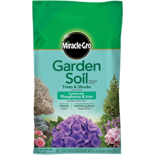 MiracleGro Garden Soil for Trees & Shrubs, 1 cu ft