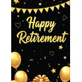 thumbnail image 4 of Golden Glitter Happy Retirement Celebration Banner for Retirement Party Indoor Outdoor Decoration Event, 4 of 8
