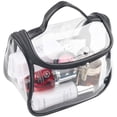 thumbnail image 1 of Bolsa de cosméticos transparente, bolsa organizadora de maquillaje de viaje transparente e impermeable, 1 of 5