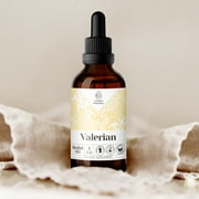 Garden Organics Valerian Tincture Alcohol-FREE Extract, Organic Valerian (Valeriana officinalis) Dried Root 4 oz