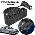 thumbnail image 3 of 7-in-1 4Way Car Cigarette Lighter Socket Splitter Fast Adapter Charger Z6N Xmas I5F7, 3 of 7