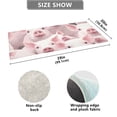 thumbnail image 3 of Pigs Pink Luxury Kitchen Rug Non Slip Bathroom Plush Mat Shaggy Bedroom Carpet 39"x20", 3 of 6