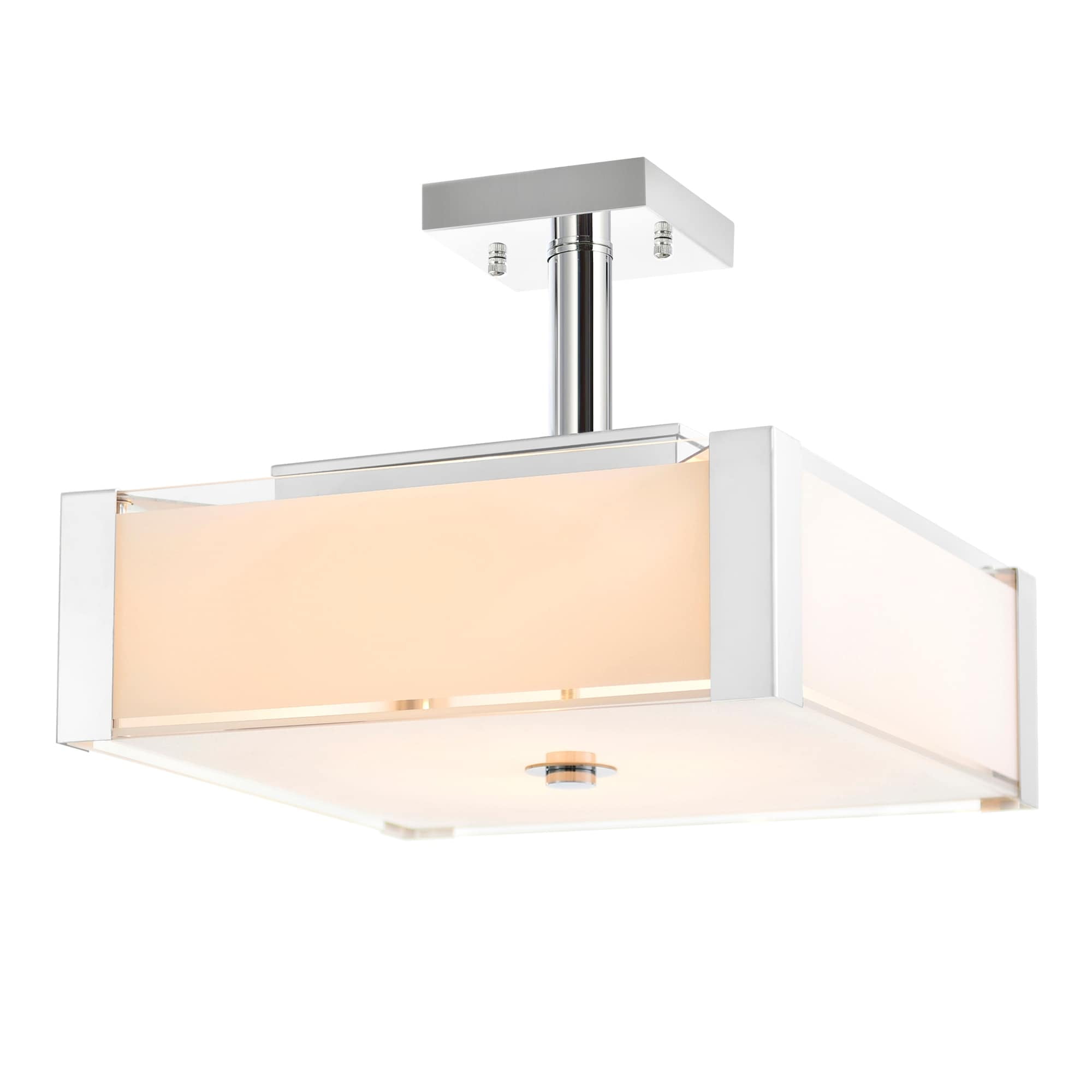 Kira Home Windsor Lustre Moderne à 5 Lumières 47 Cm + Abat