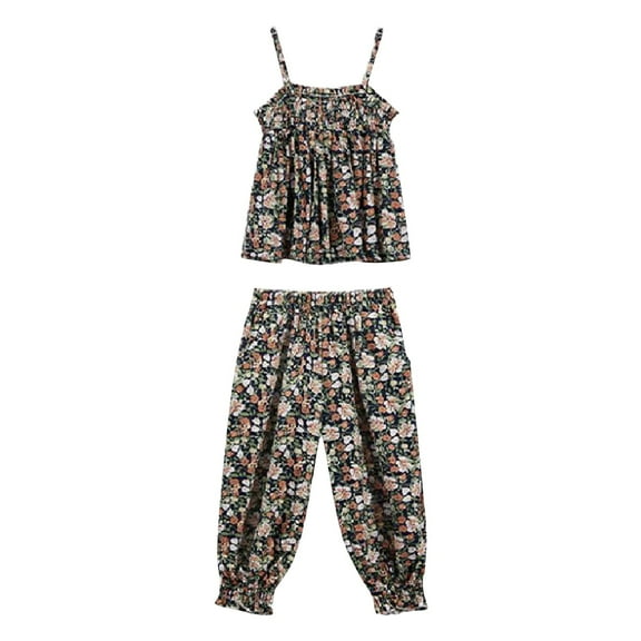 Fshinging Baby Girls Outfits Floral Cool Top And Pants Romper Playsuit Baby Kids Clothing Sets