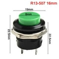 thumbnail image 1 of Interrupteur de Démarrage 12V 16mm Bouton Rond en Métal pour Voiture Bateau, 1 of 10