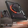 thumbnail image 4 of Case for Samsung Galaxy Tab S11 2025 Handle Protective Cover 360 Rotating Ring Stand, Shockproof Dropproof Case for Kids Kickstand & Pencil Holder & Shoulder Strap,Black,For Galaxy Tab S11, 4 of 10