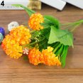 thumbnail image 2 of Flmtop 1 Bunch 9 Head Artificial Hydrangea Silk Flower Bouquet Wedding Party Decor, 2 of 7